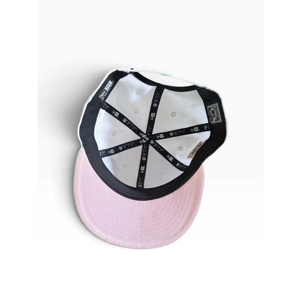 New Era 9FIFTY San Diego Padres White Pink Snapback Hat 25th Anniversary Patch